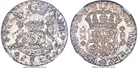 Ferdinand VI 8 Reales 1759 Mo-MM MS61 NGC, Mexico City mint, KM104.2, Cal-344. A wholly Mint State representative displaying razor sharpness in the st...