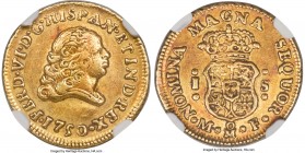 Ferdinand VI gold Escudo 1750 Mo-MF AU53 NGC, Mexico City mint, KM115.1, Cal-215, Fr-20. Quite an appealing representative of this very scarce issue, ...