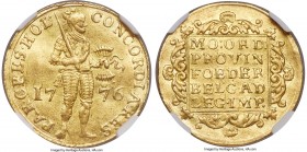Holland. Provincial gold Ducat 1776 MS62 NGC, KM12.3, Fr-250. Featuring a better than average strike, embedded upon a planchet whose surfaces display ...