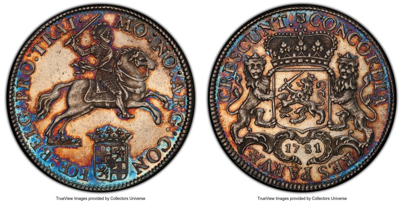 Utrecht. Provincial Ducaton (Silver Rider) 1781/80 MS63 PCGS, KM92.1, Dav-1832, ...