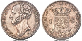 Willem II Gulden 1847 MS63+ PCGS, KM66. Choice and original, the satiny surfaces enveloped by soft earthy tones. Ex. Van Heuven Collection

HID09801...