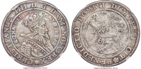 Christian IV Speciedaler 1635 XF Details (Environmental Damage) NGC, Christiana mint, KM12, Dav-3534, Hede-5A, ABH-35, Thesen-35. An all-around handso...