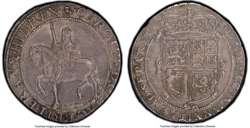 Charles I 30 Shillings ND (1637-1642) AU58 PCGS, Edinburgh mint, Thistle mm, Thi...