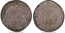 Charles I 30 Shillings ND (1637-1642) AU58 PCGS, Edinburgh mint, Thistle mm, Third Coinage, Falconer's "anonymous issue", KM87, S-5557. Displaying the...