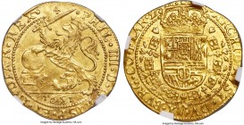 Flanders. Philip IV of Spain gold Souverain d'Or 1651 MS62 NGC, Bruges mint, KM32, Fr-227. 5.52gm. Far nicer than usual for this crudely produced issu...