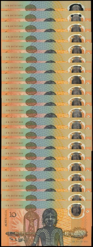 AUSTRALIA. Reserve Bank. 10 Dollars, ND. P-49b. Consecutive. About Uncirculated....