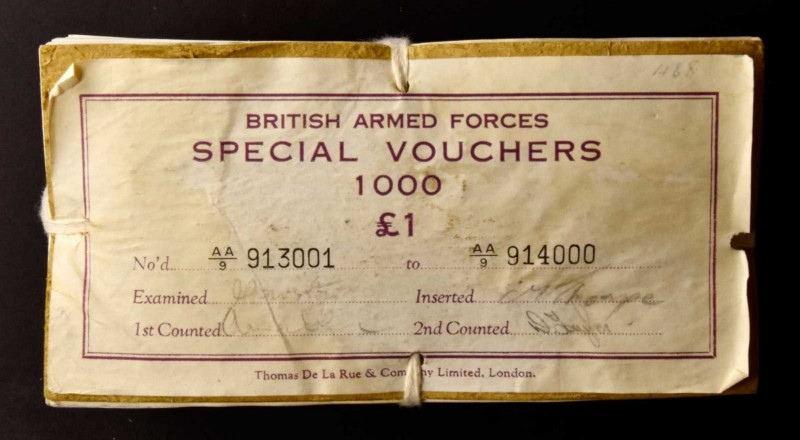 GREAT BRITAIN. British Armed Forces. 1 Pound, ND (1948). P-M22. About Uncirculat...