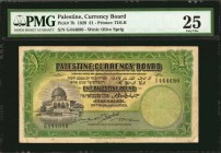 PALESTINE. Currency Board. 1 Pound, 1929. P-7b. PMG Very Fine 25.
Printed by TDLR. Watermark of olive sprig. A tougher 1929 date is seen on this 1 Po...