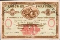 PORTUGAL. Banco de Portugal. 10 Mil Reis, 18xx. P-Unlisted. Proof. Extremely Fine.
A lovely proof example of this 10 Mil Reis note, found with allego...