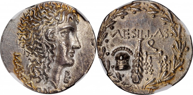 MACEDON. Under the Romans. AR Tetradrachm (16.57 gms), Uncertain mint, Aesillas ...