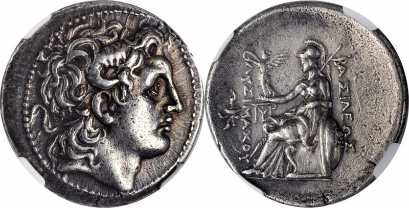 THRACE. Kingdom of Thrace. Lysimachos, 323-281 B.C. AR Tetradrachm (16.84 gms), ...