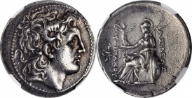 THRACE. Kingdom of Thrace. Lysimachos, 323-281 B.C. AR Tetradrachm (16.84 gms), Magnesia pros Maiandros Mint, ca. 297/6-282/1 B.C. NGC Ch EF, Strike: ...