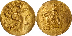 PONTOS. Kingdom of Pontos. Mithradates VI, 120-63 B.C. AV Stater, Kallatis Mint, ca. 88-86 B.C. ICG AU 58.
Callatay p. 140. Struck in the names and t...