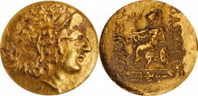 PONTOS. Kingdom of Pontos. Mithradates VI, 120-63 B.C. AV Stater, Tomis Mint, ca. 88-86 B.C. ICG EF 45.
Callatay p. 141; HGC-3.2, 1931. Struck in the...