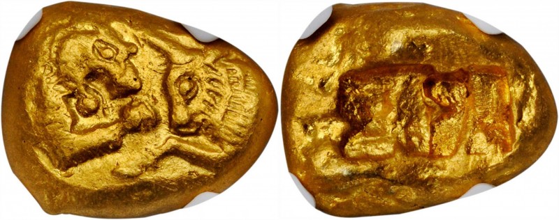 LYDIA. Kroisos, ca. 564/53-550/39 B.C. AV Stater (10.77 gms), Sardes Mint. NGC C...