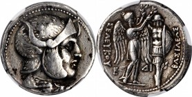 SYRIA. Seleukid Kingdom. Seleukos I Nikator, 312-281 B.C. AR Tetradrachm (16.98 gms), Susa Mint, ca. 305/4-295 B.C. NGC Ch VF, Strike: 5/5 Surface: 3/...