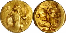 PERSIA. Achaemenidae. Time of Darios III, ca. 333-331 B.C. AV Double Daric (16.71 gms), Mint in Babylonia, ca. 333-331 B.C. NGC Ch VF, Strike: 4/5 Sur...