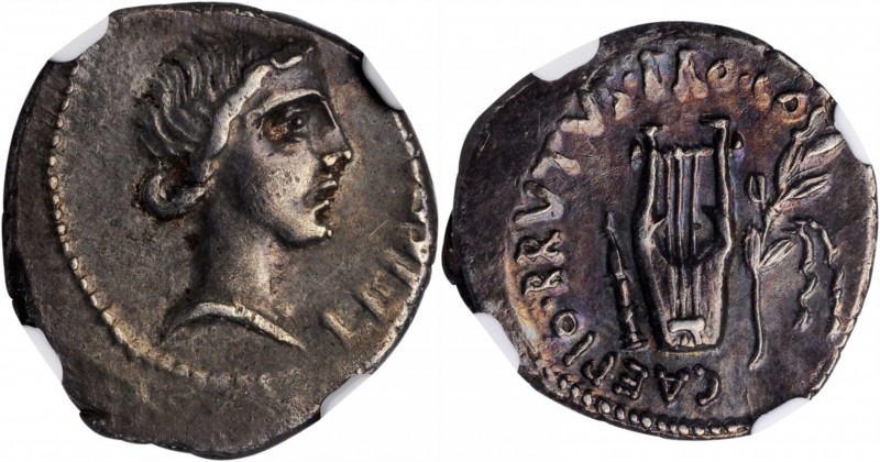 BRUTUS. AR Denarius (3.72 gms), Military mint traveling with Brutus in Lycia, 42...