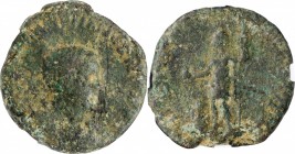 SALONINUS AS CAESAR, A.D. 258-260. AE Sestertius, Rome Mint, A.D. 258-260. NGC VG.
RIC-32. Obverse: LIC COR SAL VALERIANVS N CAES, bareheaded, draped...