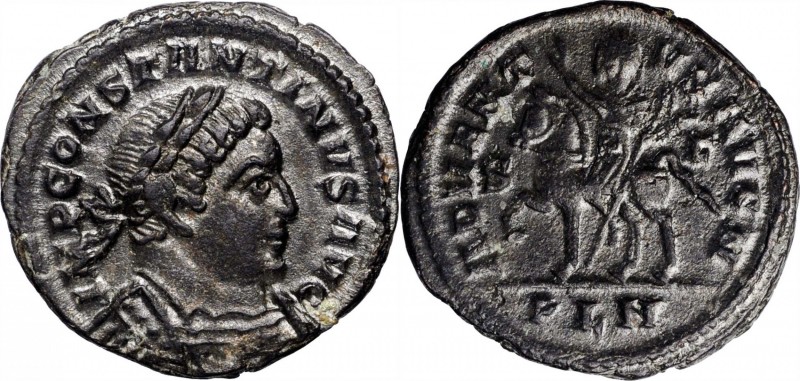 CONSTANTINE I, A.D. 307-337. AE Follis (4.08 gms), Londinium Mint, A.D. 310-312....