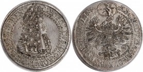 AUSTRIA. 2 Talers, ND (1686-96). Hall Mint. Leopold I. NGC MS-62.
Dav-3252; KM-1338. A wholesome and original looking survivor, exhibiting a bold str...