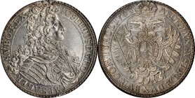 AUSTRIA. Taler, 1705-IMH. Vienna Mint. Joseph I. NGC MS-62.
Dav-1013; KM-1444. Tied for second finest certified of the date with one other example on...