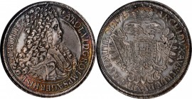 AUSTRIA. Taler, 1715/2. Vienna Mint. Charles VI. NGC MS-61.
Dav-1035; KM-1522. Second finest certified of the overdate on the NGC population report, ...
