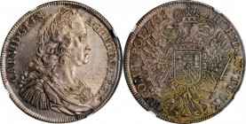 BOHEMIA. Taler, 1738. Prague Mint. Charles VI. NGC MS-61.
Dav-1087; KM-1503.2. The only Mint State example of the date on either the NGC or PCGS popu...