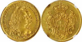BRAZIL. 6400 Reis, 1783-R. Rio de Janeiro Mint. Maria I and Pedro III. NGC Unc Details--Cleaned.
Fr-76; KM-199.2; LDMB-O465. A nice wholesome example...