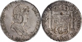 BRITISH HONDURAS. British Honduras - Mexico. Dollar (6 Shillings 1 Penny), ND (1810-20). PCGS AU-50 Gold Shield; Countermark: AU Details.
KM-2; Prid-...