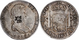 BRITISH HONDURAS. British Honduras - Mexico. Dollar (6 Shillings 1 Penny), ND (1810-20). PCGS EF-45 Gold Shield; Countermark: AU Details.
KM-4.2; Pri...