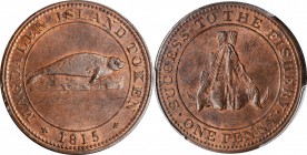 CANADA. Lower Canada - Magdalen Island. Copper "Seal" Penny Token, 1815. Birmingham Mint. PCGS MS-64+ Red Brown Gold Shield.
LC-1; KM-Tn1; Br-520. Ea...