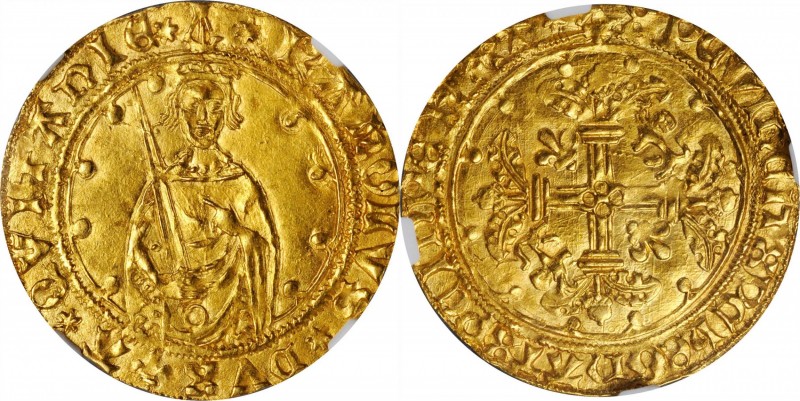 FRANCE. Aquitaine. Hardi d'Or, ND (1469-72). Charles de France. NGC MS-63.
Fr-2...