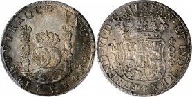 MEXICO. 8 Reales, 1755-Mo MM. Mexico City Mint. Ferdinand VI. PCGS MS-61 Gold Shield.
KM-104.2. Though exhibiting a somewhat uneven tone, this except...