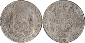 MEXICO. 8 Reales, 1759-Mo MM. Mexico City Mint. Ferdinand VI. PCGS AU-58 Gold Shield.
KM-104.2; FC-35; El-47; Gil-M-8-35a. Variety with subtle eviden...