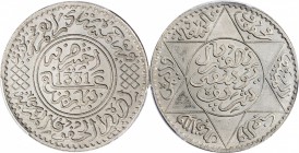 MOROCCO. Nickel 1/2 Rial (5 Dirham) Pattern, AH 1331 (1912). PCGS SPECIMEN-65 Gold Shield.
Lec-180; KM-E6. A sharply struck example with semi-reflect...