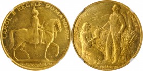 ROMANIA. "Galbenul Mare" Medallic 12 Ducats, 1940. Bucharest Mint. NGC MS-61.
KMX-MG4; Stam-115; Rauta-25. Weight: 41.83 gms. Purported mintage: 348....