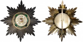 RUSSIA. Order of St. Stanislaus, Civil Division, Grand Cross Breast Star, ND (ca. 1855). CHOICE EXTREMELY FINE.
88mm. Barac-767. Eight-pointed silver...