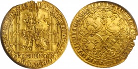 SPANISH NETHERLANDS. Flanders. Lion d'Or, ND (1346-84). Gent Mint. Louis II de Male. NGC AU-58.
Fr-157; Delm-460 (R); DeMay-196. A nicely preserved s...