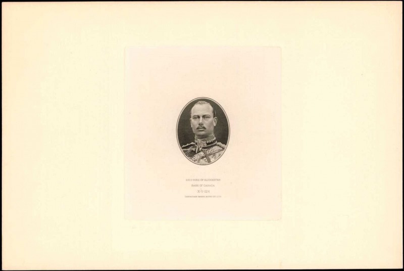 CANADA. Bank of Canada. Vignette.
A vignette of the Duke of Gloucester by the B...
