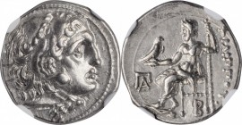 MACEDON. Kingdom of Macedon. Philip III, 323-317 B.C. AR Drachm (4.33 gms), Kolophon Mint, ca. 322-319 B.C. NGC AU, Strike: 5/5 Surface: 5/5.
Pr-P48....