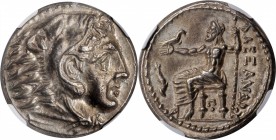 MACEDON. Kingdom of Macedon. Kassander, as Regent, 317-305 B.C. AR Tetradrachm (17.12 gms), Amphipolis Mint, ca. 316-311 B.C. NGC AU, Strike: 5/5 Surf...