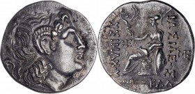 BITHYNIA. Kalchedon. AR Tetradrachm, ca. 210-195 B.C. NEARLY EXTREMELY FINE.
HGC-7, 528. In the name and types of Lysimachos of Thrace. Obverse: Diad...