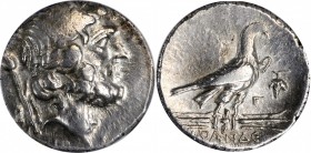 LYCIA. Oinoanda. AR Didrachm, ca. 200 B.C. ICG VF 35.
Ashton, Oinoanda-11 (A4/P7). Obverse: Laureate head of Zeus right; B and scepter to left; Rever...
