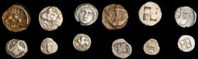 MIXED LOTS. Thraco-Macedonian & Black Sea Regions. Sextet of Silver Fractions (6 Pieces). Grade Range: NEAR VERY FINE to EXTREMELY FINE.
An overall c...