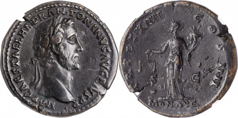 ANTONINUS PIUS, A.D. 138-161. AE Sesterius (26.42 gms), Rome Mint, A.D. 150-151....