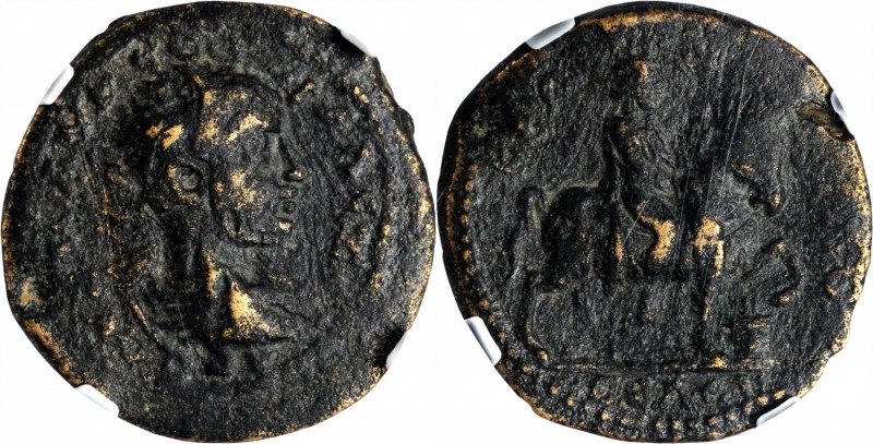 SEVERUS ALEXANDER, A.D. 222-235. Cilicia, Seleucia ad Calycadnum. AE 28. NGC Ch ...