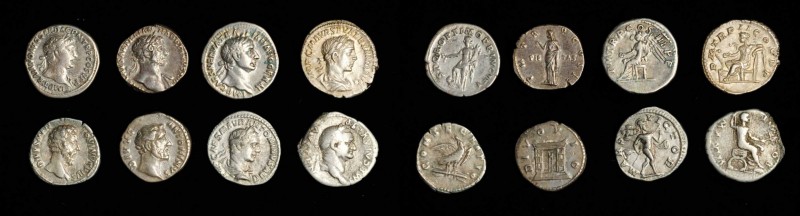 MIXED LOTS. Octet of Silver Denarii (8 Pieces). Grade Range: VERY FINE to EXTREM...