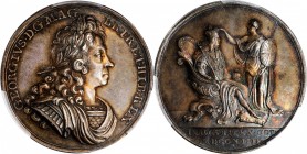 GREAT BRITAIN. George I Coronation Silver Medal, 1714. London Mint. PCGS SPECIMEN-63 Gold Shield.
MI-424/9; Eimer-470. By J. Croker. Obverse: Laureat...