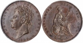 GREAT BRITAIN. Farthing, 1826. London Mint. George IV. NGC PROOF-65 Brown.
S-3825; KM-697. Bare Head variety. A carefully preserved Gem with delicate...
